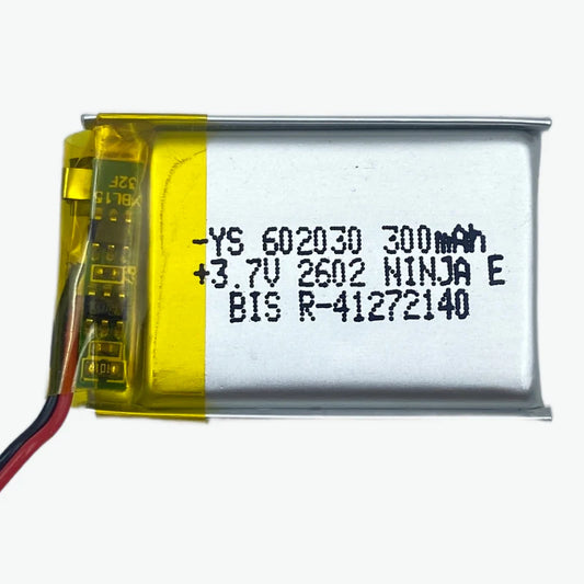 3.7V 300mAH Li-Po Rechargeable Battery
