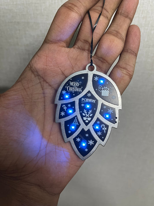 LED PCB Christmas Tree Ornament (Battery Not Included)