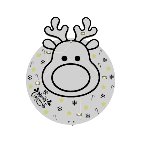 LED PCB Christmas Tree Ornament (Battery Not Included)